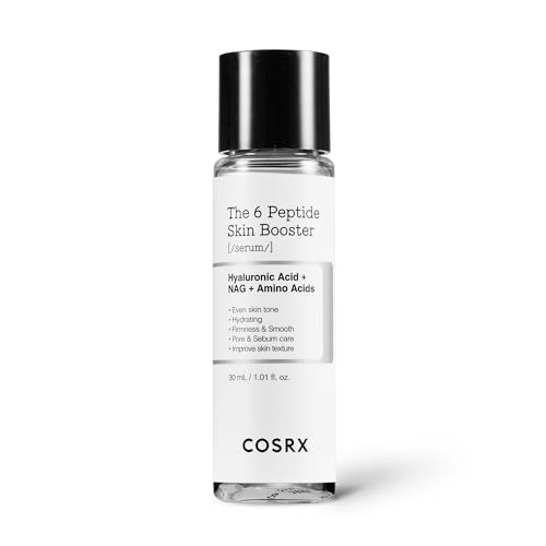 COSRX Miniature 6X Peptide Booster Serum 1 Fl.Oz, Hyaluronic Acid Facial Essence, Korean Skin Care