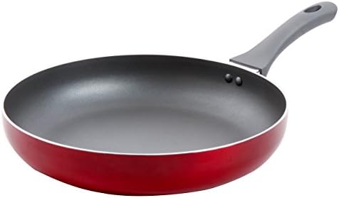 Oster 92324.01 Herscher 12" Non-Stick Aluminum Fry Pan, Translucent Red