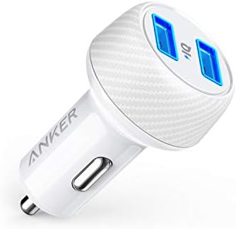 Anker 24W 4.8A Car Charger, 2-Port Ultra-Compact PowerDrive 2 Elite with PowerIQ Technology and LED for iPhone XS/Max/XR/X/8/7/6/Plus, iPad Pro/Air/Mini, Galaxy Note/S Series, LG, Nexus, HTC, and More