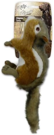 ALL FOR PAWS Dog Squeaky Toys Stuffed Animal Chipmunk Pet Plush Toys Squeak Chew Toy for Dogs Large