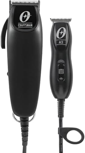 Oster Professional Combo Hair Cutting Kit Including Craftsman Adjustable Mag Clipper & Ace Mini Trimmer T Blade Clipper Finisher