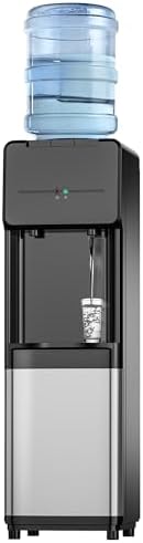 Euhomy Hot & Cold Water Dispenser, Top Loading Water Dispenser for 3 or 5 Gallon Bottles, Top Loading Hot & Cold Water Dispensor with Child Safety Lock, for Office, Home