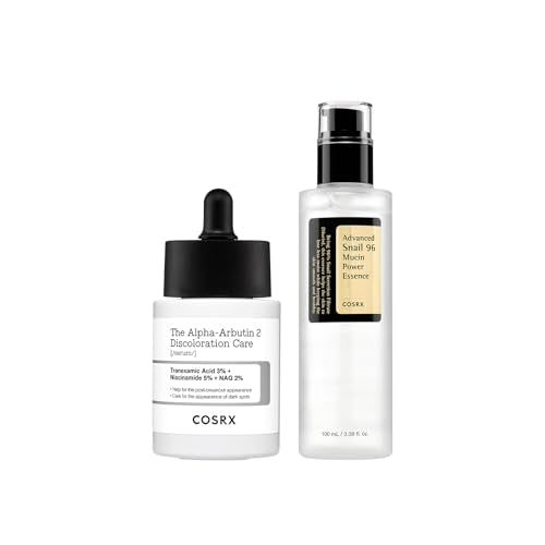 COSRX 2% Alpha Arbutin Discoloration Care Serum + Snail Mucin 96% Power Essence