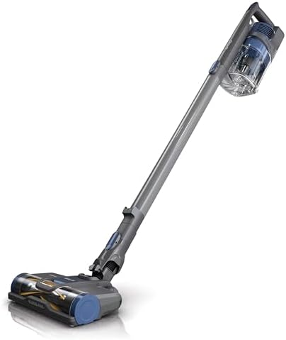 Shark WZ250 Pet Pro Cordless Stick Vacuum with PowerFins Brushroll, XL Capacity, Self-Cleaning BrushRoll, LED Headlights, 40min Runtime, Perfect for Pets, Blue (Renewed)