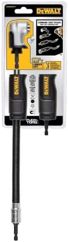 DEWALT FLEXTORQ Right Angle Drill Adaptor, 4-in-1 System, 12-Inch (DWAMRASETFT)