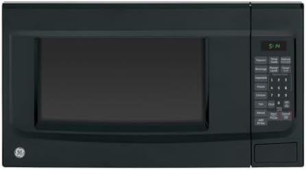 GE GCST14S1WBB Microwave Oven, 1,100-watt 7 Auto Cooking Settings, Child-Lock Technology, Kitchen Essentials for The Countertop, Dorm Room or Apartment, 1.4 Cu. Ft, Black