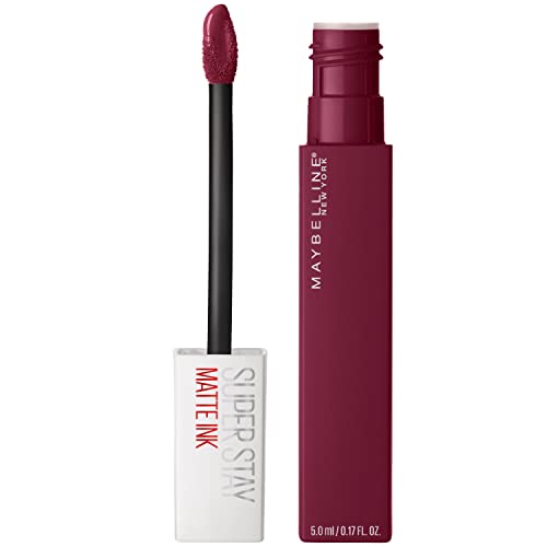 MAYBELLINE Super Stay Matte Ink Liquid Lipstick Bundle with Long Lasting High Impact Color, Up to 16H Wear, 1 Count Each in Shades Founder and Exhilarator