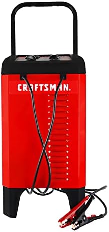 CRAFTSMAN Wheeled Battery Charger and Engine Starter, CMXCESM274, 2-in-1, Manual Timer Controlled, 175 Cranking Amps, 12 Volt, for Car, SUV, Truck, and Marine Batteries
