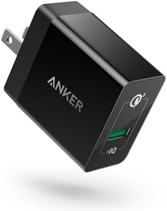 Anker Quick Charge 3.0, 18W 3Amp USB Wall Charger - Fast Charging, Compatible with Wireless Charger, Galaxy S10e/S10/S9/S8/Plus, Note 9/8, LG V40/V30+, iPhone, iPad and More
