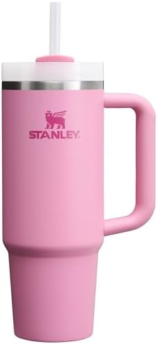 STANLEY Quencher H2.0 Tumbler with Handle and Straw 30 oz | Flowstate 3-Position Lid | Cup Holder Compatible for Travel | Insulated Stainless Steel Cup | BPA-Free | Peony