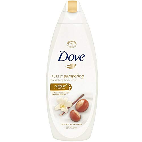 Dove Purely Pampering Nourishing Body Wash, Nutrium Moisture, Shea Butter with Warm Vanilla 22 oz (Pack of 6)