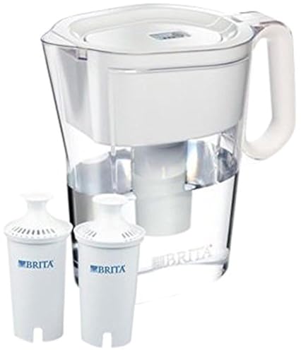 Brita Wave 10 Cup Water Pitcher Plus 2 Advance Filters, Assorted Colors (Clear)