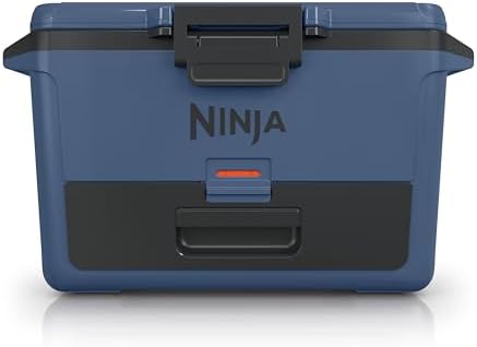 Ninja FB151BL FrostVault 50qt Hard Cooler with Dry Zone, Integrated Fridge-Temp Dry Storage Drawer, Premium Heavy-Duty Insulated Cooler, Keeps Ice for Days, Lakeshore Blue