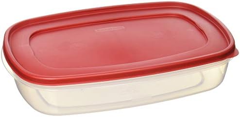 Rubbermaid Plastic Easy Find Lid Food Storage Container, 1.5 Gal, 1777163 set of 2