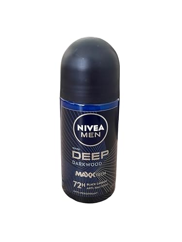 Nivea For Men Deodorant Roll-On Dimension - Dark Wood Anti Perspirant, 48h 1.7oz/50ml (Pack of 3)