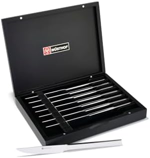 WÜSTHOF Stainless Steel 8-Piece Steak Knife Set with Black Presentation Chest