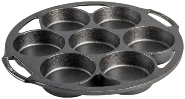 Lodge Seasoned Cast Iron Mini Cake Pan, 7 Impressions