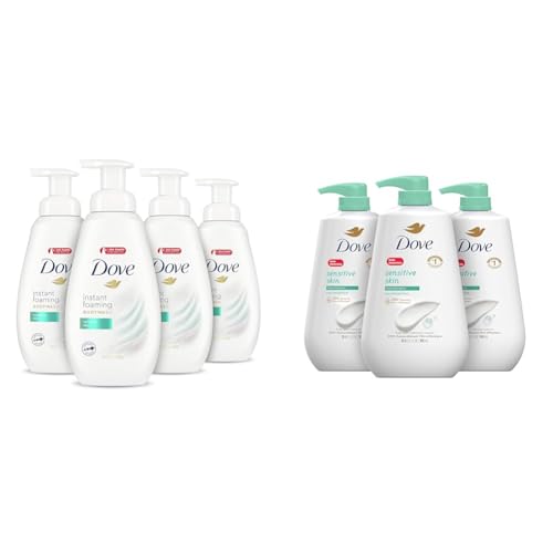 Dove Foaming Body Wash Sensitive Skin Pack of 4 Hypoallergenic Body Wash Sensitive Skin Pack of 3
