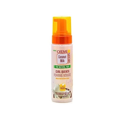 Creme of Nature Coconut Milk Curl Quench Foaming Mousse 7 Ounce (207ml)