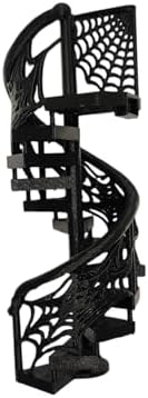 Spider Web Spiral Stairs (Black, 5 inches)