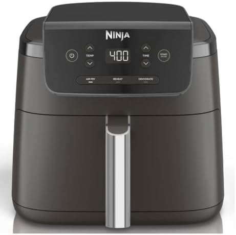 Ninja Air Fryer Pro XL 5QT, Nonstick Basket, 3 in 1 Functionality, 400°F, Air Crisp Technology, Automatic Shutoff, Black (AF140)