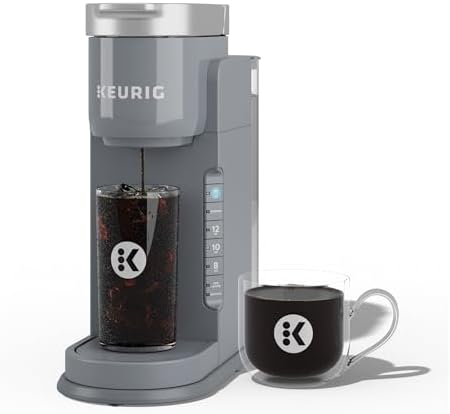 Keurig K-Iced Coffee Maker, Single Serve K-Cup Pod Iced Coffee Maker, With Hot and Cold Coffee Capabilities, Brews Any K-Cup Pod, Gray