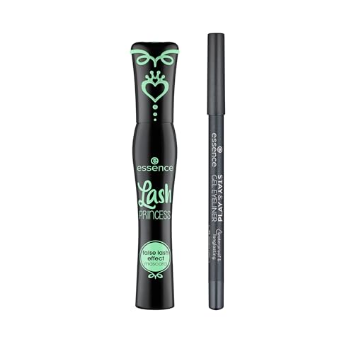 essence | Lash Princess False Lash Effect Mascara & Stay & Play Gel Eyeliners 08 Stardust Love Bundle | Vegan & Cruelty Free