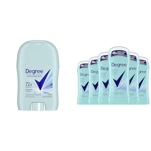 Degree Advanced Antiperspirant Deodorant Shower Clean Pack of 36 72-Hour Sweat & Odor Protection & Advanced Antiperspirant Deodorant Shower Clean, 48-Hour Sweat & Odor Protection