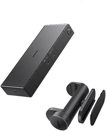 Anker 778 Thunderbolt Docking Station (12-in-1, Thunderbolt 4) & Anker Hub Mounting Kit with Adjustable Design