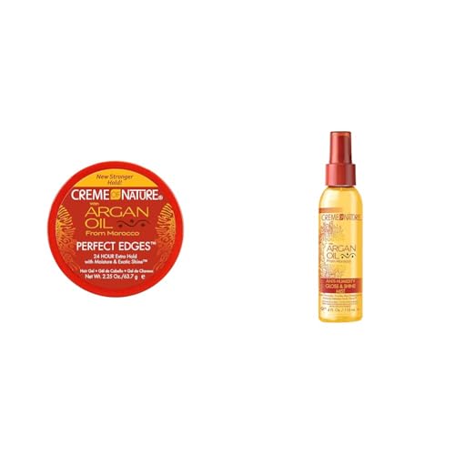 Creme of Nature Argan Oil Perfect Edges 24 Hour Hold & Shine Bundle