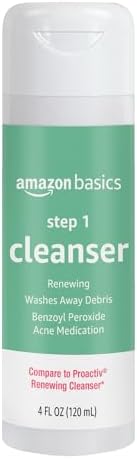 Amazon Basics 3-Step Acne Remedy System Cleanser, 4 Fluid Ounces, 1-Pack