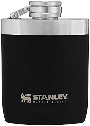 Stanley Master Unbreakable Flask - 8oz Never-Lose Cap, Wide Mouth Easy Fill Pour Stainless Steel Insulated Leak-Proof Flask