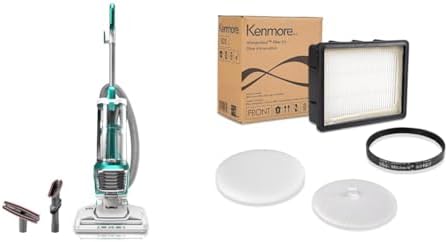 Kenmore DU2012 Bagless Upright Vacuum 2-Motor Power Suction Lightweight Carpet Cleaner K4010 Bagless Upright Vacuum HEPA Filter, Foam Filter, Felt Filter & Belt Replacement