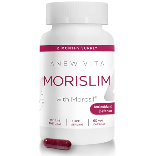 Anew Vita Morislim with Morosil: Antioxidant & Nutrition Supplement for Men & Women | Wellness & Vitality | Moro Red Orange | Non-GMO, Gluten Free, 60 Vegetable Capsules | Made in USA