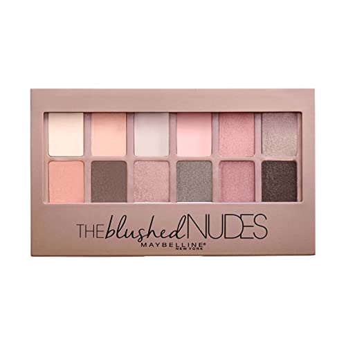 Maybelline New York Expert Wear Eyeshadow Palette, The Blushed Nudes 0.34 oz (Pack of 6)