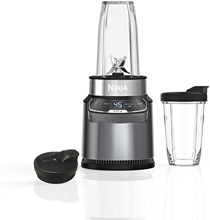 Ninja BN400C, Personal Nutri-Blender Pro with Auto-iQ Technology, Silver, 1000W