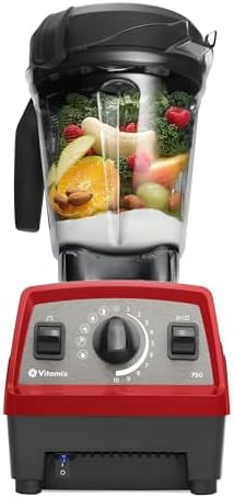 Vitamix Propel Series 750 Blender with Four Blending Programs, Self-Cleaning Program, Professional-Grade Blender for Smoothies, Soups and More, Stainless-Steel Blades, 64 Oz Container, Red