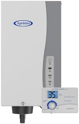 AprilAire 800 Whole-House Steam Humidifier, Automatic Steam Humidifier, Large Capacity Whole-House Humidifier for Homes up to 10,300 Sq. Ft., White