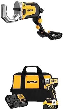 DEWALT IMPACT CONNECT PVC/PEX Cutter with Brace Bracket and DEWALT 20V MAX Impact Driver, Cordless, 3-Speed, Battery and Charger Included