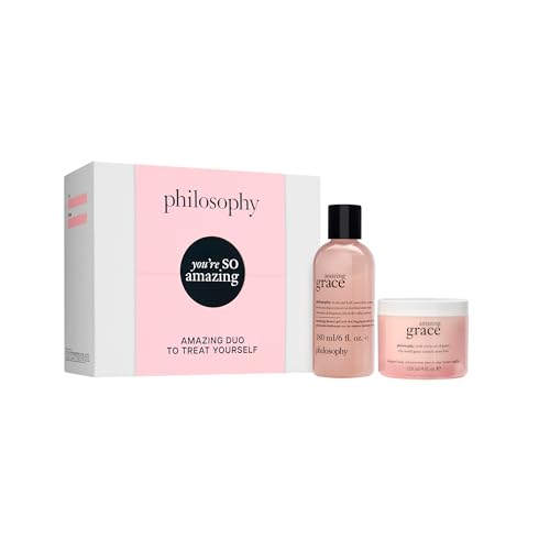 philosophy you're so amazing gift set - 2-pc. amazing grace hydrating shower gel (6oz) & whipped body crรจme (4oz) - moisturizing bath & body duo for women