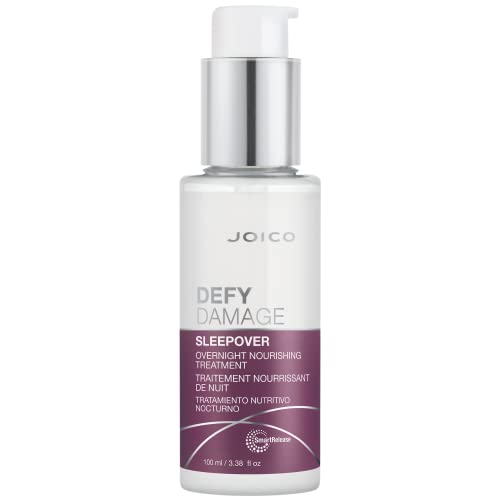 Joico Defy Damage Sleepover Overnight Nourishing Treatment | Instantly Softens & Smooths | Strengthen Bonds | Reduce Breakage & Split Ends | No Rinse Formula | With Arginine & Keratin