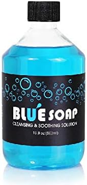 Blue Soap for Tattoo Procedure - 16.9oz (500ml) - Cleans and Soothes Skin - High Concentrate Solution - Made in The USA by TATLAB INC
