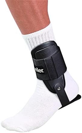 Mueller Sports Medicine Lite Ankle Brace, Ankle Pain Relief Support for Men and Women, Ideal for Sprains, Strains, Arthritis, One Size