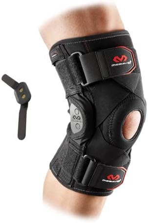 McDavid Hinged Knee Brace for Men and Women, Knee Brace with Side Stabilizers, Knee Compression Sleeves and Stability Straps for ACL, LCL, Arthritis, Tendonitis, MCL, Patella, Left and Right