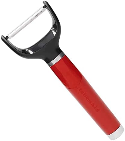 KitchenAid Y Peeler, Stainless Steel Swivel Peeler for Fruit and Vegetables – Empire Red