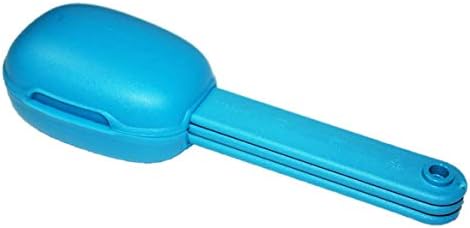 Tupperware Snap Together Cutlery Utensils Fork Knife Spoon Set Travel Case Blue