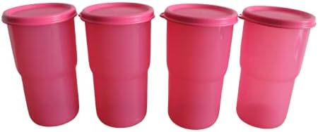 New Tupperware, NewTupperware Tabletop Stacking Tumbler 12oz 350ml Set of 4 Pink
