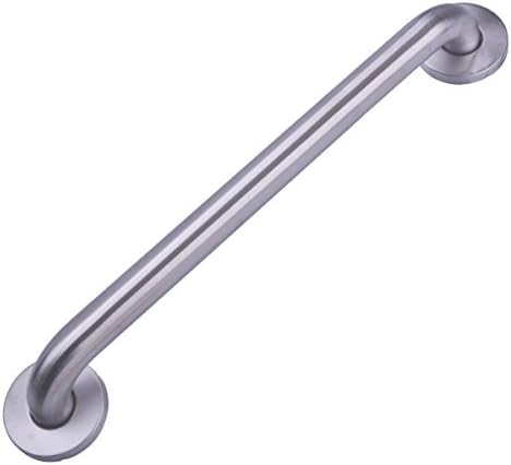 Amazon Basics Bathroom Handicap Safety Grab Bar, 18 Inch Length, 1.25 Inch Diameter, Holds up to 500LBs, ADA Compliant, Stainless Steel