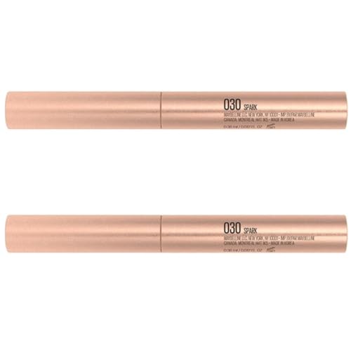 MAYBELLINE Pack of 2 New York Color Strike Cream to Powder Eye Shadow Pen, Spark Metallic 30