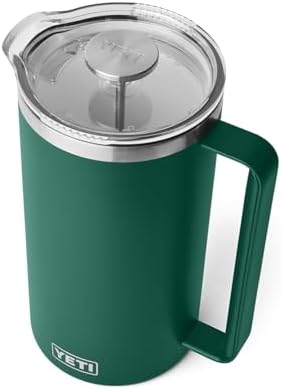 YETI Rambler 64 oz. French Press Coffee Maker, Black Forest Green